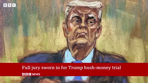 Jury selected for Donald Trump's hush-money trial | BBC News