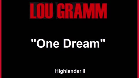 Lou Gramm - One Dream (1991) Shadow King