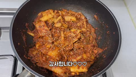 만능 볶음김치(부대찌개,김치찌개,볶음밥,두부김치) 조미료 민감자분 Don't look!!!