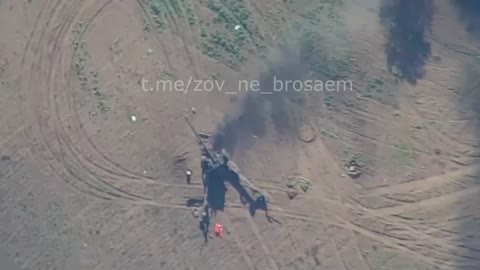 Russian Lancet UAV destroys FH-70 155-mm howitzer