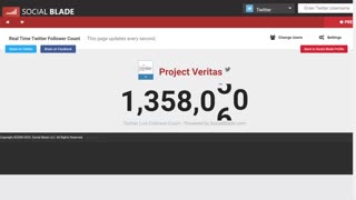 Project Veritas LIVE Follower count since the REMOVAL of James O'Keefe