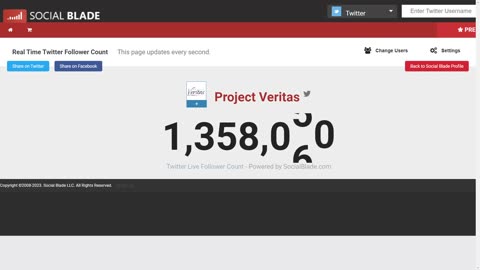 Project Veritas LIVE Follower count since the REMOVAL of James O'Keefe