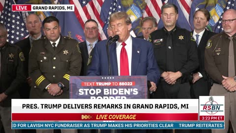 FULL SPEECH: Pres. Trump to Give Remarks on Biden's Border Bloodbath in Grand Rapids, MI - 4/2/24