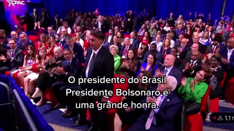 Trump diz que é uma grande Honra ter recebido Bolsonaro na CPAC 2023