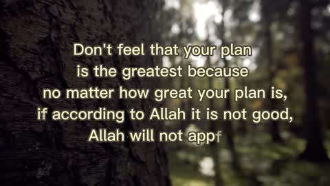 Islamic Quote "Everything happens because of Allah's permission"
