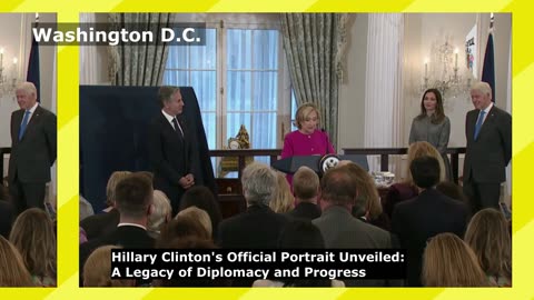 WATCH: Hillary Clinton's portrait unveiling at the Department of State in Washington D.C.