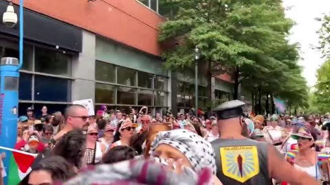 Oppression Olympics Standoff: The Moment Pride And Palestine Protests Clash