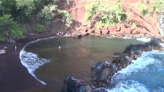 Hana, HI — Kaihalulu Beach - Red Sand Beach