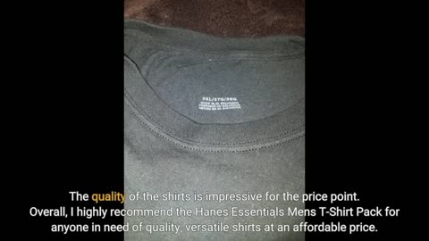 Buyer Feedback: Hanes Essentials Men's T-Shirt Pack, Men's Short Sleeve Tees, Crewneck Cotton T...