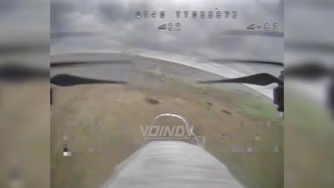 UA tank firing at Russian positions gets hit by FPV drone and is destroyed