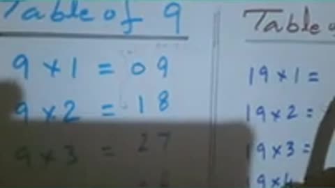 Tables_of__9_and_19.#maths_#tricks_#ytshortvideo_#olympic_#viral_@mathsmateforall