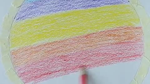 Circle 🔴 drawing #pencil colours