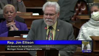 Rep. Jim Ellison (D) - Michigan House Farewells - Dec. 2022