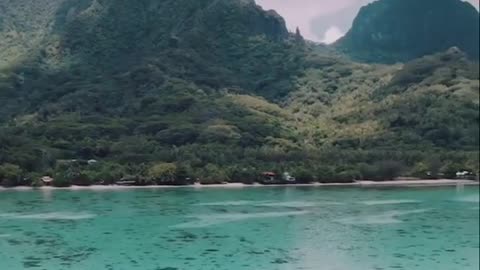 Island between heaven and sea: Morea Island in French Polynesia