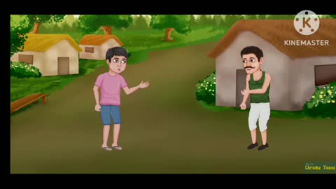 how to make cartoon animated video in mobile!! software chromatoon or KineMaster!! edit video