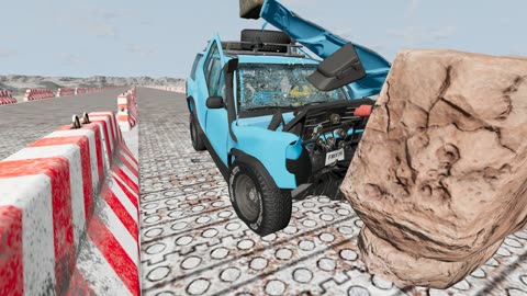 Obstacle on the road #16 - BeamNG Drive | World BeamNG Drive