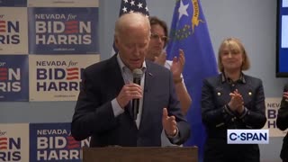 Biden's Staff Interrupts Rambling Joe In An Attempt To Get Him To Shut Up?