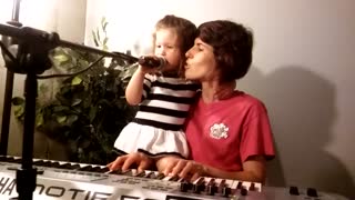 Our First Recorded Worship Song Together - Triniti and Mommy Singing