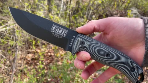 ESEE 5 PB Black/Grey G-10 Quick look! by www.bushcraftcanada.com