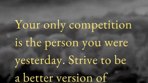 "Outshine yourself, one day at a time. 🌟