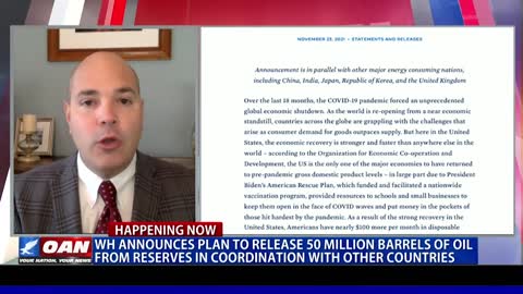 White House announces plan to release 50M barrels of oil from reserves (Part 1)