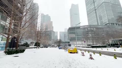 Second cold snap blankets Beijing in snow, ice
