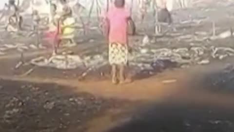 News Children killed in fire At camp for flood