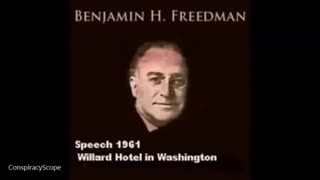 1961 Mr. Benjamin Freedman a noted authority on Zionism