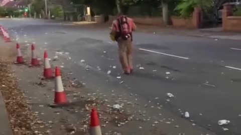 Firefighter completes marathon in full firefighter kit