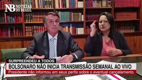 Bolsonaro surpreende e tradicional Live Semanal não é transmitida