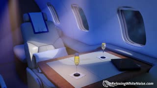 Private jet with white noise machine - Airplane sound for sleeping or studying 10 hours