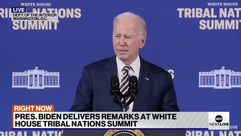 Biden delivers remarks at Tribal Nation Summit