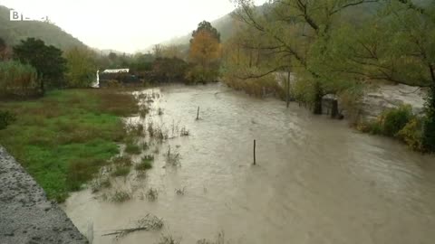 Italian island of Sicily battered by torrential rain and strong winds