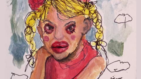 terrible drawing of britney spears | bad art club | beautiful painting | tiger picasso