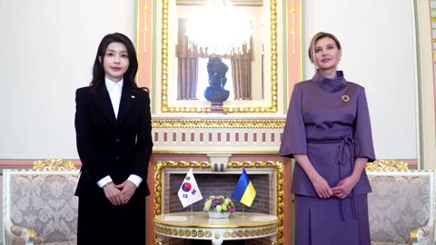 Ukrainian, South Korean first ladies meet in Kyiv