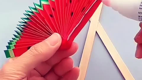 DIY Paper Cut Origami: Watermelon