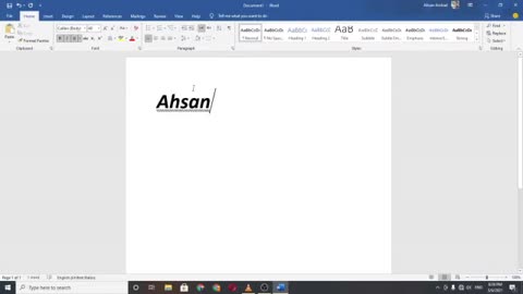 MS Word Lecture No 1 in Urdu/ Hindi By Ahsan Arshad