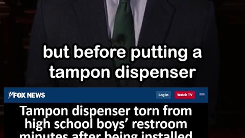 Tampon Dispenser Torn Down in High School Boys Bathroom Minutes after Installed