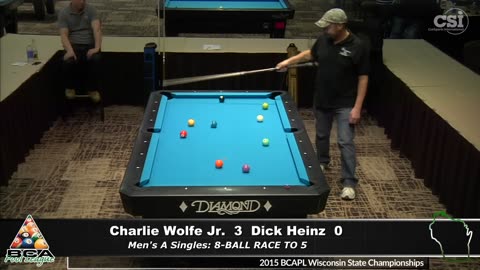 Charlie Wolfe Jr vs Richard Heinz ▸ 2015 BCAPL Wisconsin State Championships