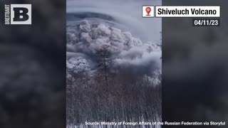 WOW!! Watch Billowing Ash SWIRL Around Erupting Russian Volcano