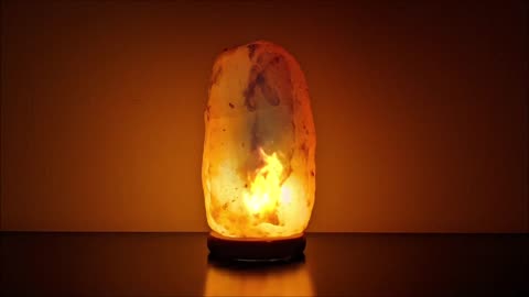 Unique Salt Lamp Fireplace / Night Light / For Mood, Sleep, Relaxation