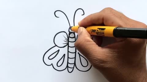 ✍️✍️How to turn number 9 into Butterfly🦋🦋 Picture Easy Drawing for Beginners✍️✍️