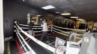 Boxing Mitt Work With Coach