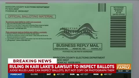 Judge rules in lawsuit that Kari Lake can inspect ballots