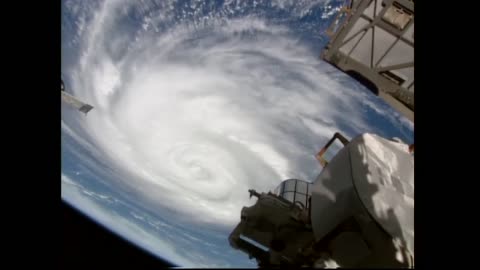 HURRICANE FRANKLIN IS SEEN FROM THE INTERNATIONAL SPACE STATION