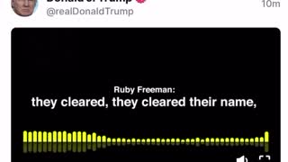 Ruby Freeman admitting her guilt