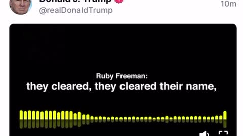 Ruby Freeman admitting her guilt