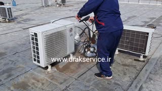 آموزش سرویس کندانسور کولر گازی Air conditioner condenser service training