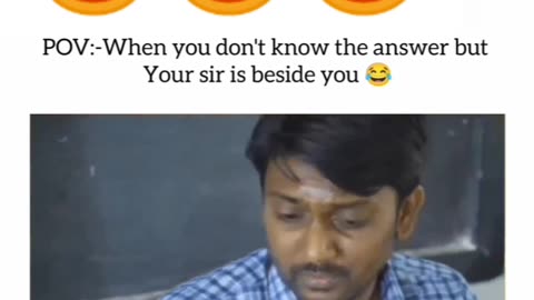 When your teacher beside you in exam 🤣🤣🤣