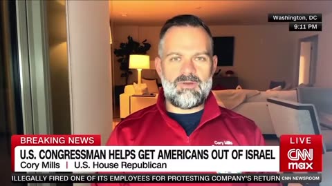 Rep. Cory Mills quickly mobilized to bring 96 stranded Americans home out of Israel thus far